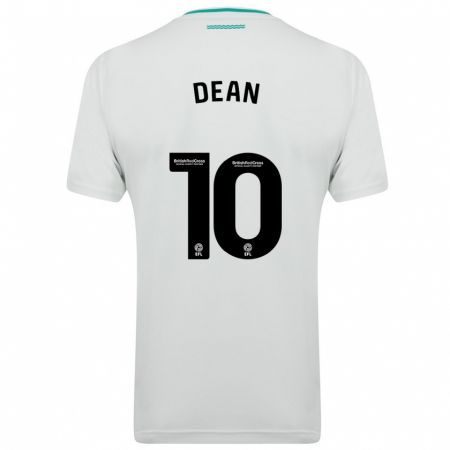 Kandiny Enfant Maillot Rianna Dean #10 Blanc Tenues Extérieur 2023/24 T-Shirt