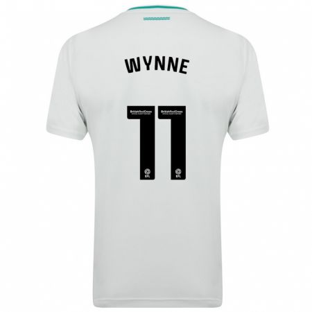 Kandiny Enfant Maillot Megan Wynne #11 Blanc Tenues Extérieur 2023/24 T-Shirt