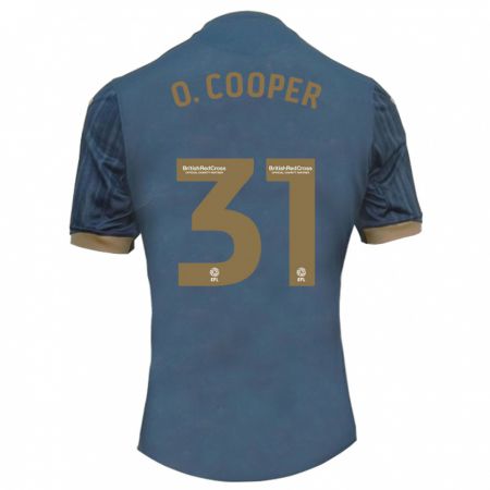 Kandiny Enfant Maillot Oliver Cooper #31 Sarcelle Foncée Tenues Extérieur 2023/24 T-Shirt
