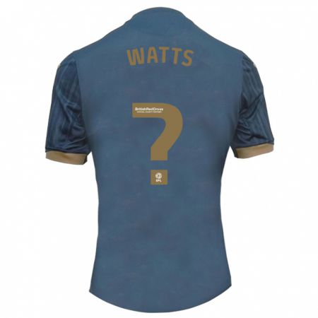 Kandiny Enfant Maillot Evan Watts #0 Sarcelle Foncée Tenues Extérieur 2023/24 T-Shirt