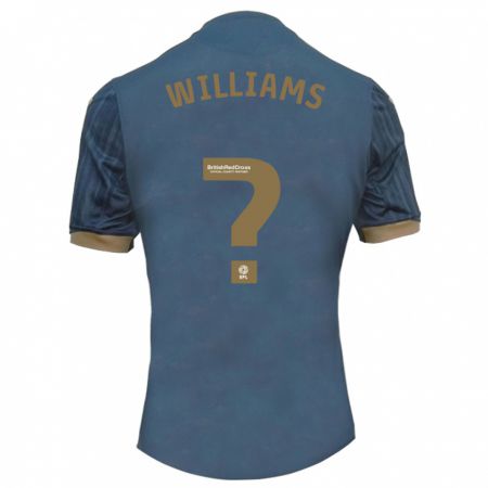 Kandiny Enfant Maillot Osian Williams #0 Sarcelle Foncée Tenues Extérieur 2023/24 T-Shirt