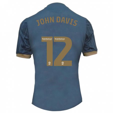 Kandiny Enfant Maillot Stacey John-Davis #12 Sarcelle Foncée Tenues Extérieur 2023/24 T-Shirt