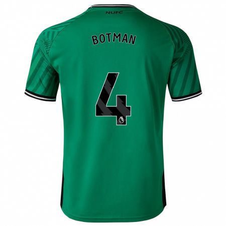 Kandiny Enfant Maillot Sven Botman #4 Vert Tenues Extérieur 2023/24 T-Shirt