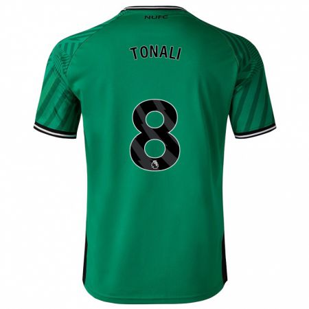 Kandiny Enfant Maillot Sandro Tonali #8 Vert Tenues Extérieur 2023/24 T-Shirt