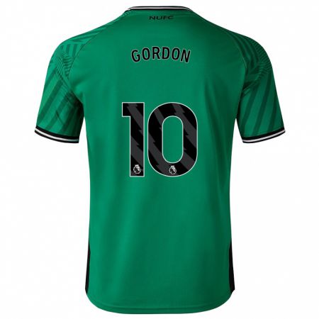 Kandiny Enfant Maillot Anthony Gordon #10 Vert Tenues Extérieur 2023/24 T-Shirt