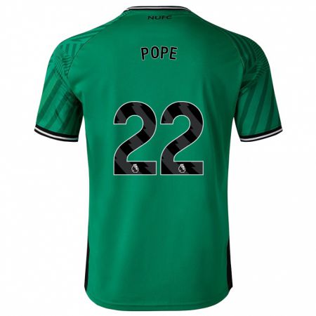 Kandiny Enfant Maillot Nick Pope #22 Vert Tenues Extérieur 2023/24 T-Shirt