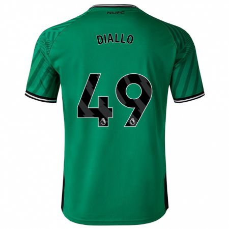 Kandiny Enfant Maillot Amadou Diallo #49 Vert Tenues Extérieur 2023/24 T-Shirt