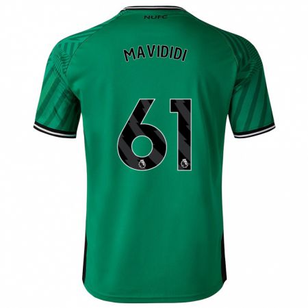 Kandiny Enfant Maillot Shaun Mavididi #61 Vert Tenues Extérieur 2023/24 T-Shirt