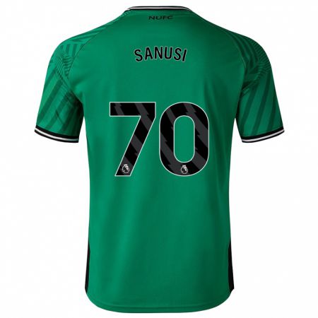 Kandiny Enfant Maillot Trevan Sanusi #70 Vert Tenues Extérieur 2023/24 T-Shirt
