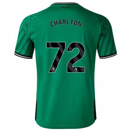 Kandiny Enfant Maillot Dylan Charlton #72 Vert Tenues Extérieur 2023/24 T-Shirt