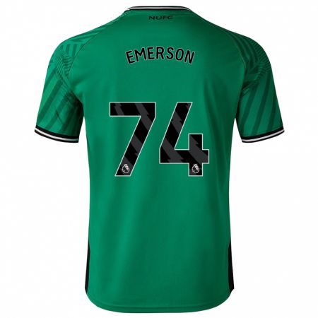 Kandiny Enfant Maillot Johnny Emerson #74 Vert Tenues Extérieur 2023/24 T-Shirt