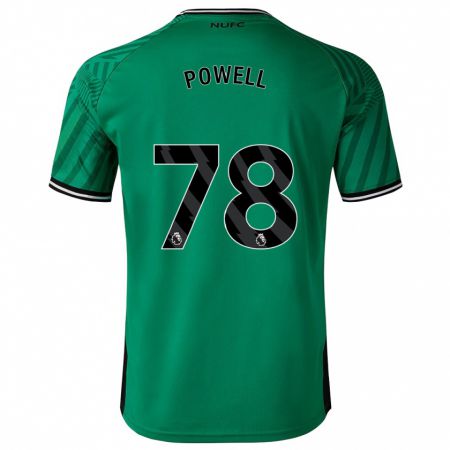Kandiny Enfant Maillot Harry Powell #78 Vert Tenues Extérieur 2023/24 T-Shirt
