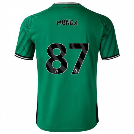 Kandiny Enfant Maillot Anthony Munda #87 Vert Tenues Extérieur 2023/24 T-Shirt