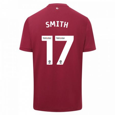 Kandiny Enfant Maillot Hollie Smith #17 Rouge Tenues Extérieur 2023/24 T-Shirt