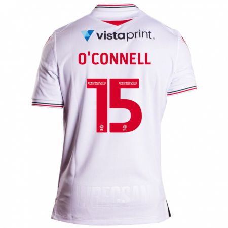 Kandiny Enfant Maillot Eoghan O'connell #15 Blanc Tenues Extérieur 2023/24 T-Shirt