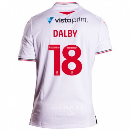 Kandiny Enfant Maillot Sam Dalby #18 Blanc Tenues Extérieur 2023/24 T-Shirt