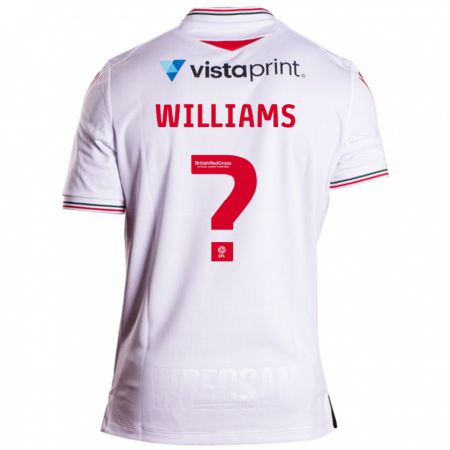 Kandiny Enfant Maillot Sam Williams #0 Blanc Tenues Extérieur 2023/24 T-Shirt