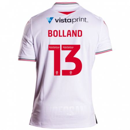 Kandiny Enfant Maillot Charlotte Bolland #13 Blanc Tenues Extérieur 2023/24 T-Shirt