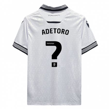 Kandiny Enfant Maillot Adam Adetoro #0 Blanc Tenues Extérieur 2023/24 T-Shirt