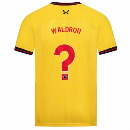 Kandiny Enfant Maillot Jack Waldron #0 Jaune Tenues Extérieur 2023/24 T-Shirt