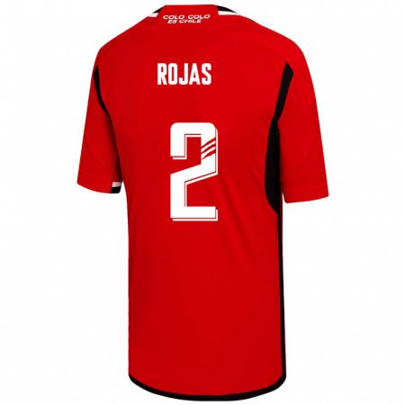 Kandiny Enfant Maillot Jeyson Rojas #2 Rouge Tenues Extérieur 2023/24 T-Shirt