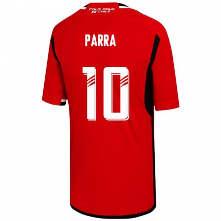 Kandiny Enfant Maillot Pablo Parra #10 Rouge Tenues Extérieur 2023/24 T-Shirt