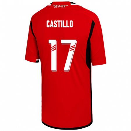 Kandiny Enfant Maillot Fabián Castillo #17 Rouge Tenues Extérieur 2023/24 T-Shirt