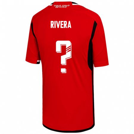 Kandiny Enfant Maillot Francisco Rivera #0 Rouge Tenues Extérieur 2023/24 T-Shirt