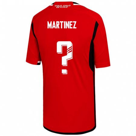 Kandiny Enfant Maillot Iván Martínez #0 Rouge Tenues Extérieur 2023/24 T-Shirt