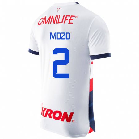 Kandiny Enfant Maillot Alan Mozo #2 Blanc Tenues Extérieur 2023/24 T-Shirt