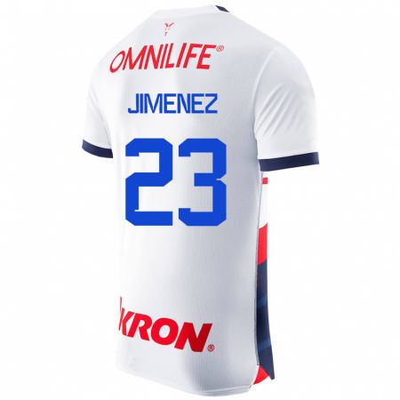 Kandiny Enfant Maillot Miguel Jiménez #23 Blanc Tenues Extérieur 2023/24 T-Shirt
