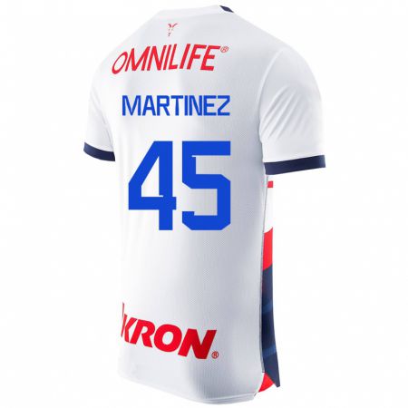 Kandiny Enfant Maillot Raúl Martínez #45 Blanc Tenues Extérieur 2023/24 T-Shirt