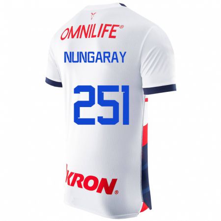 Kandiny Enfant Maillot David Nungaray #251 Blanc Tenues Extérieur 2023/24 T-Shirt