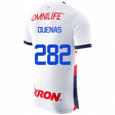Kandiny Enfant Maillot Omar Dueñas #282 Blanc Tenues Extérieur 2023/24 T-Shirt