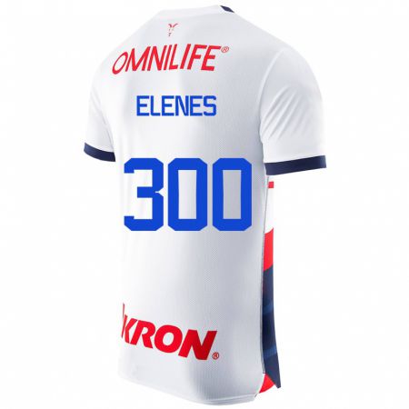 Kandiny Enfant Maillot José Elenes #300 Blanc Tenues Extérieur 2023/24 T-Shirt