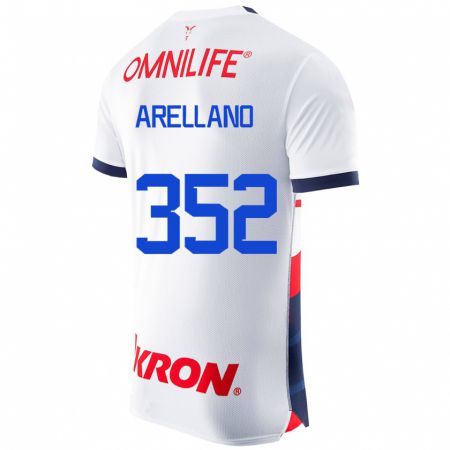 Kandiny Enfant Maillot Santiago Arellano #352 Blanc Tenues Extérieur 2023/24 T-Shirt