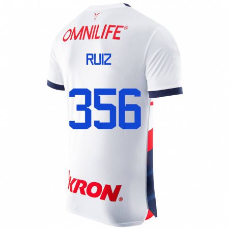 Kandiny Enfant Maillot Dilan Ruiz #356 Blanc Tenues Extérieur 2023/24 T-Shirt