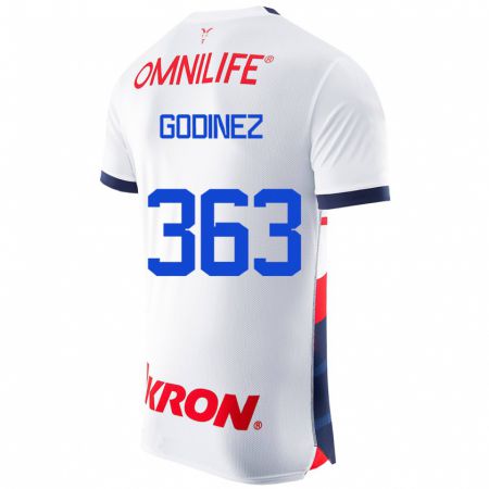 Kandiny Enfant Maillot André Godinez #363 Blanc Tenues Extérieur 2023/24 T-Shirt
