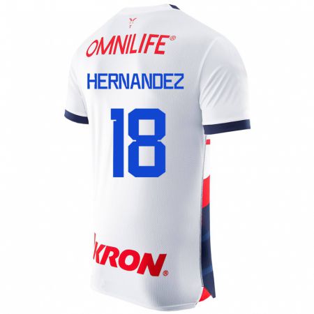 Kandiny Enfant Maillot Montserrat Hernández #18 Blanc Tenues Extérieur 2023/24 T-Shirt