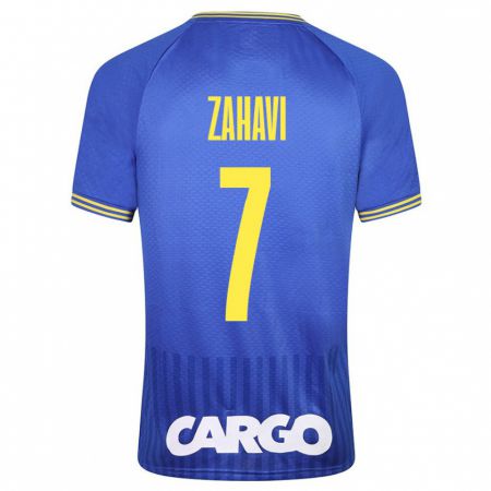 Kandiny Enfant Maillot Eran Zahavi #7 Bleu Tenues Extérieur 2023/24 T-Shirt