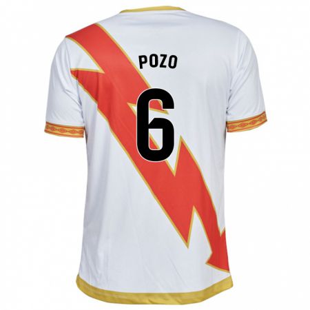 Kandiny Homme Maillot José Pozo #6 Blanc Tenues Domicile 2023/24 T-Shirt