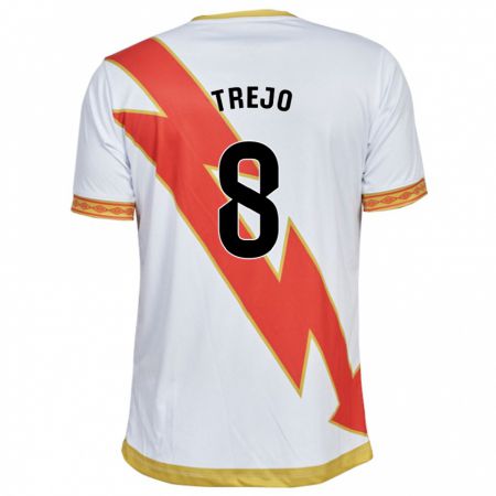 Kandiny Homme Maillot Óscar Trejo #8 Blanc Tenues Domicile 2023/24 T-Shirt