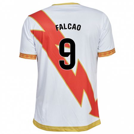 Kandiny Homme Maillot Radamel Falcao #9 Blanc Tenues Domicile 2023/24 T-Shirt