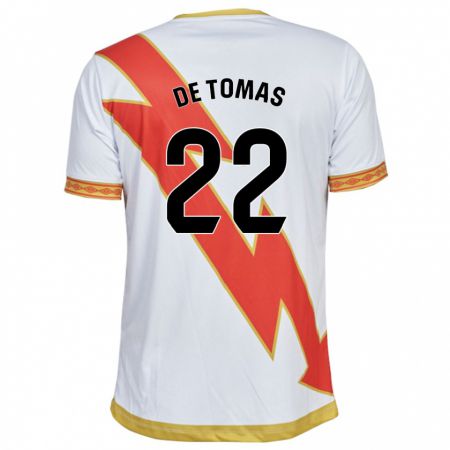 Kandiny Homme Maillot Raúl De Tomás #22 Blanc Tenues Domicile 2023/24 T-Shirt