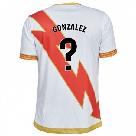 Kandiny Homme Maillot Aitor González #0 Blanc Tenues Domicile 2023/24 T-Shirt