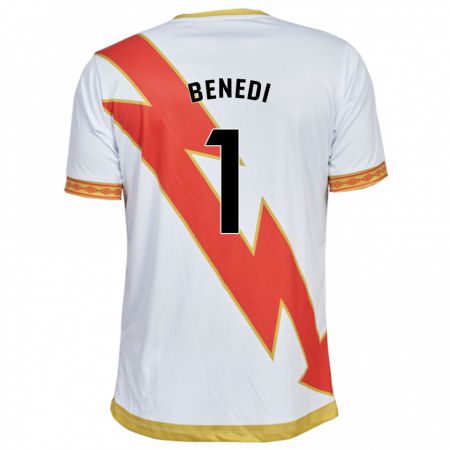 Kandiny Homme Maillot Miguel Benedi #1 Blanc Tenues Domicile 2023/24 T-Shirt