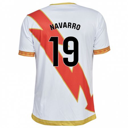 Kandiny Homme Maillot Manu Navarro #19 Blanc Tenues Domicile 2023/24 T-Shirt
