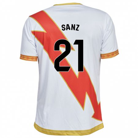 Kandiny Homme Maillot Luismi Sanz #21 Blanc Tenues Domicile 2023/24 T-Shirt