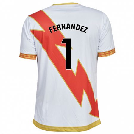 Kandiny Homme Maillot Nerea Fernández Santos #1 Blanc Tenues Domicile 2023/24 T-Shirt