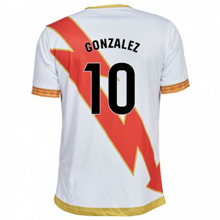 Kandiny Homme Maillot Alba Gonzalez Perez #10 Blanc Tenues Domicile 2023/24 T-Shirt